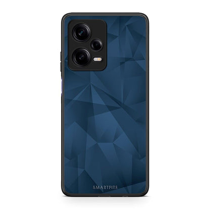 Θήκη Xiaomi Redmi Note 12 Pro 5G Geometric Blue Abstract από τη Smartfits με σχέδιο στο πίσω μέρος και μαύρο περίβλημα | Xiaomi Redmi Note 12 Pro 5G Geometric Blue Abstract Case with Colorful Back and Black Bezels