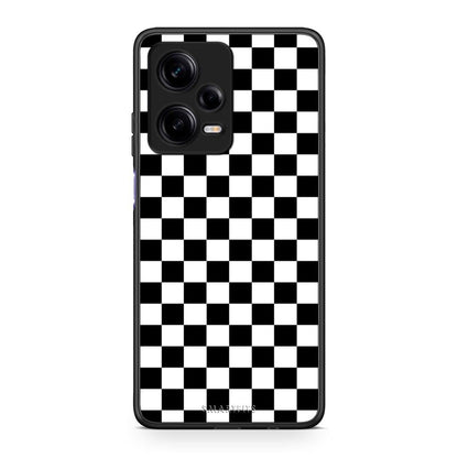 Θήκη Xiaomi Redmi Note 12 Pro 5G Geometric Squares από τη Smartfits με σχέδιο στο πίσω μέρος και μαύρο περίβλημα | Xiaomi Redmi Note 12 Pro 5G Geometric Squares Case with Colorful Back and Black Bezels