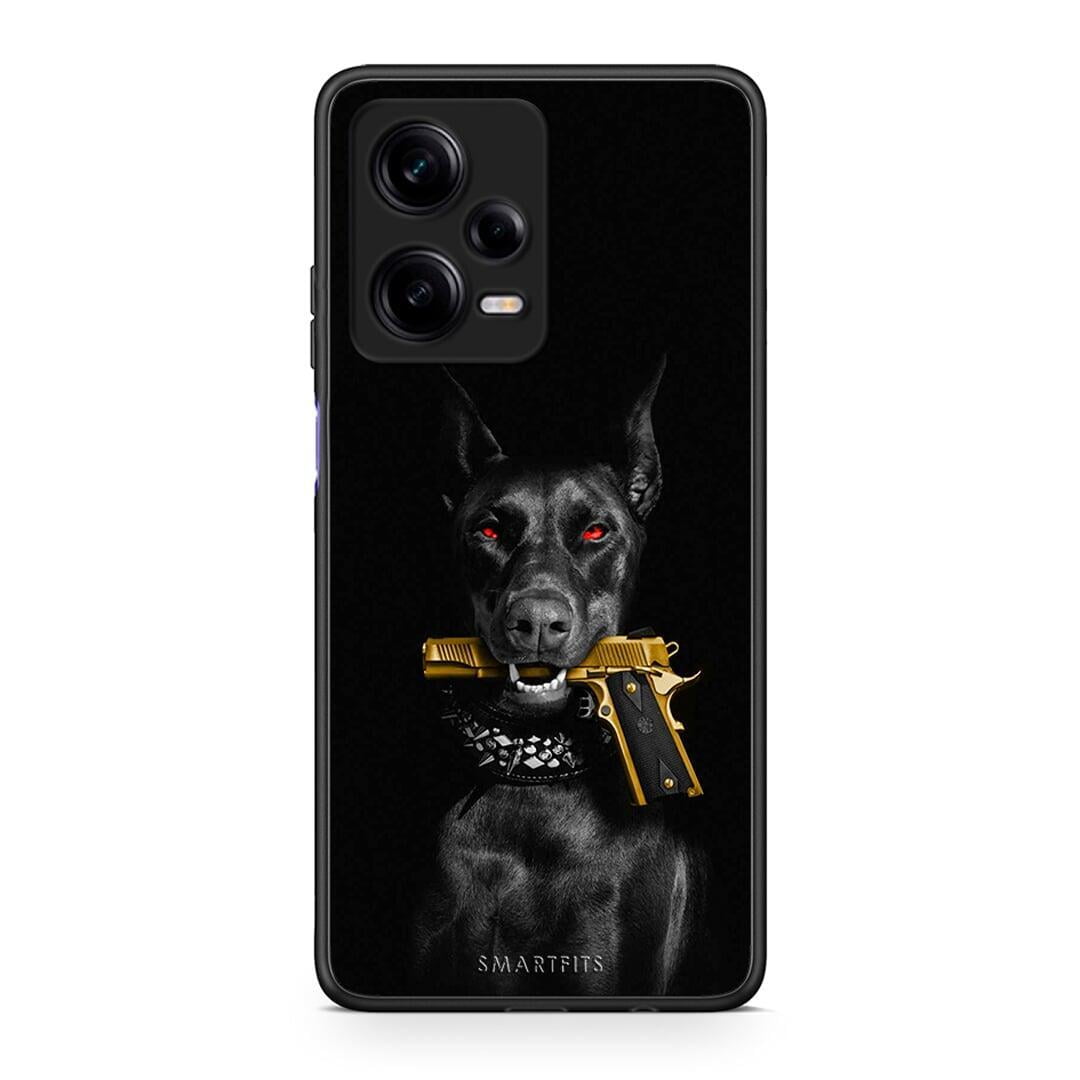 Θήκη Xiaomi Redmi Note 12 Pro 5G Golden Gun από τη Smartfits με σχέδιο στο πίσω μέρος και μαύρο περίβλημα | Xiaomi Redmi Note 12 Pro 5G Golden Gun Case with Colorful Back and Black Bezels