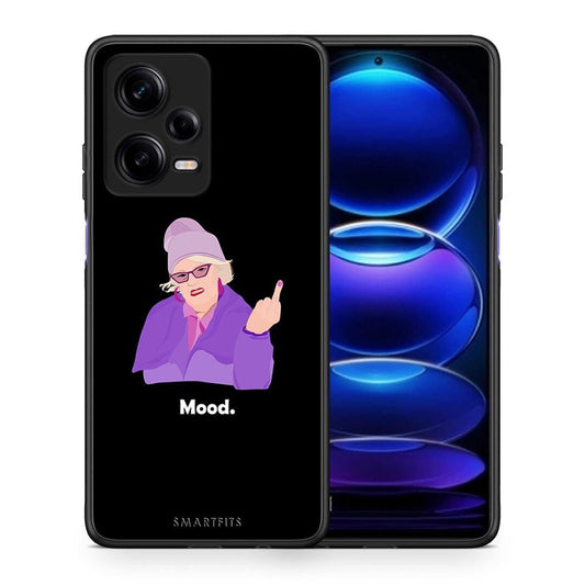 Θήκη Xiaomi Redmi Note 12 Pro 5G Grandma Mood Black από τη Smartfits με σχέδιο στο πίσω μέρος και μαύρο περίβλημα | Xiaomi Redmi Note 12 Pro 5G Grandma Mood Black Case with Colorful Back and Black Bezels