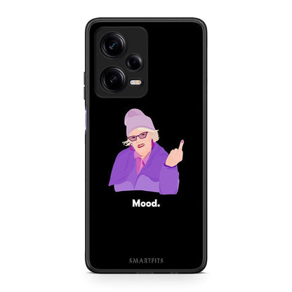 Θήκη Xiaomi Redmi Note 12 Pro 5G Grandma Mood Black από τη Smartfits με σχέδιο στο πίσω μέρος και μαύρο περίβλημα | Xiaomi Redmi Note 12 Pro 5G Grandma Mood Black Case with Colorful Back and Black Bezels
