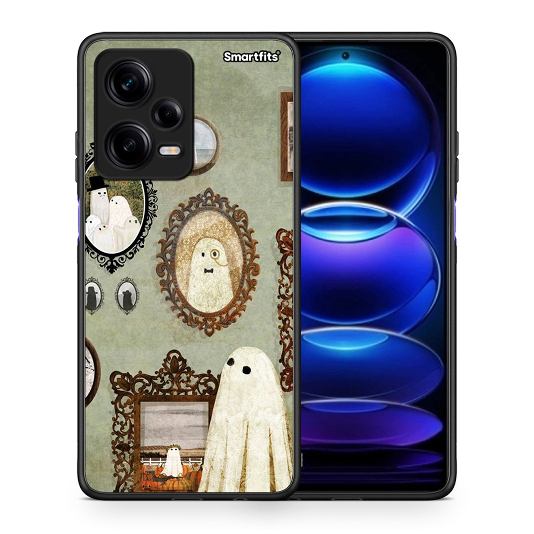 Θήκη Xiaomi Redmi Note 12 Pro 5G Halloween Ghost Season από τη Smartfits με σχέδιο στο πίσω μέρος και μαύρο περίβλημα | Xiaomi Redmi Note 12 Pro 5G Halloween Ghost Season Case with Colorful Back and Black Bezels