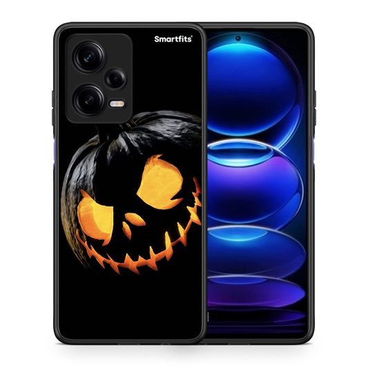 Θήκη Xiaomi Redmi Note 12 Pro 5G Halloween Scary Pumpkin από τη Smartfits με σχέδιο στο πίσω μέρος και μαύρο περίβλημα | Xiaomi Redmi Note 12 Pro 5G Halloween Scary Pumpkin Case with Colorful Back and Black Bezels