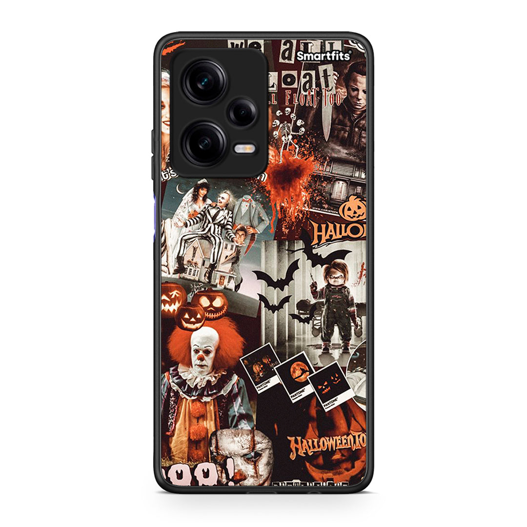 Θήκη Xiaomi Redmi Note 12 Pro 5G Halloween Spooky Season από τη Smartfits με σχέδιο στο πίσω μέρος και μαύρο περίβλημα | Xiaomi Redmi Note 12 Pro 5G Halloween Spooky Season Case with Colorful Back and Black Bezels