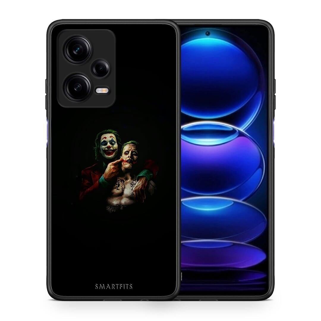 Θήκη Xiaomi Redmi Note 12 Pro 5G Hero Clown από τη Smartfits με σχέδιο στο πίσω μέρος και μαύρο περίβλημα | Xiaomi Redmi Note 12 Pro 5G Hero Clown Case with Colorful Back and Black Bezels