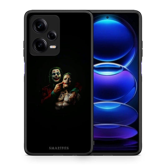 Θήκη Xiaomi Redmi Note 12 Pro 5G Hero Clown από τη Smartfits με σχέδιο στο πίσω μέρος και μαύρο περίβλημα | Xiaomi Redmi Note 12 Pro 5G Hero Clown Case with Colorful Back and Black Bezels