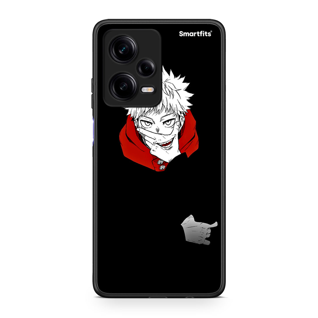 Θήκη Xiaomi Redmi Note 12 Pro 5G Itadori Anime από τη Smartfits με σχέδιο στο πίσω μέρος και μαύρο περίβλημα | Xiaomi Redmi Note 12 Pro 5G Itadori Anime Case with Colorful Back and Black Bezels