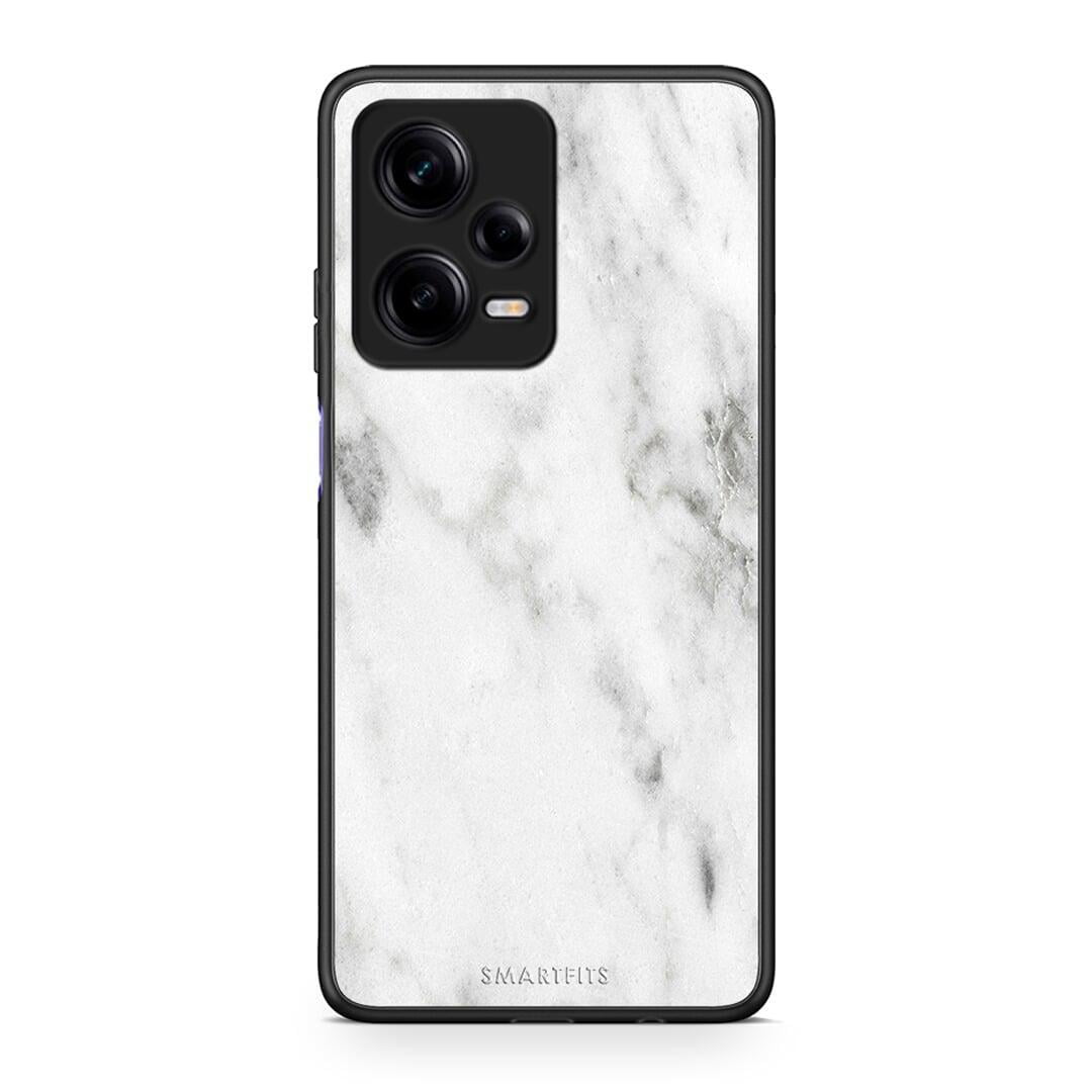 Θήκη Xiaomi Redmi Note 12 Pro 5G Marble White από τη Smartfits με σχέδιο στο πίσω μέρος και μαύρο περίβλημα | Xiaomi Redmi Note 12 Pro 5G Marble White Case with Colorful Back and Black Bezels