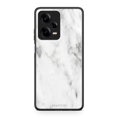 Θήκη Xiaomi Redmi Note 12 Pro 5G Marble White από τη Smartfits με σχέδιο στο πίσω μέρος και μαύρο περίβλημα | Xiaomi Redmi Note 12 Pro 5G Marble White Case with Colorful Back and Black Bezels