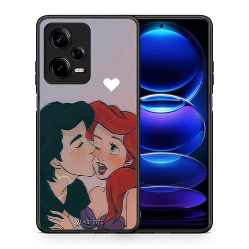 Θήκη Xiaomi Redmi Note 12 Pro 5G Mermaid Couple από τη Smartfits με σχέδιο στο πίσω μέρος και μαύρο περίβλημα | Xiaomi Redmi Note 12 Pro 5G Mermaid Couple Case with Colorful Back and Black Bezels
