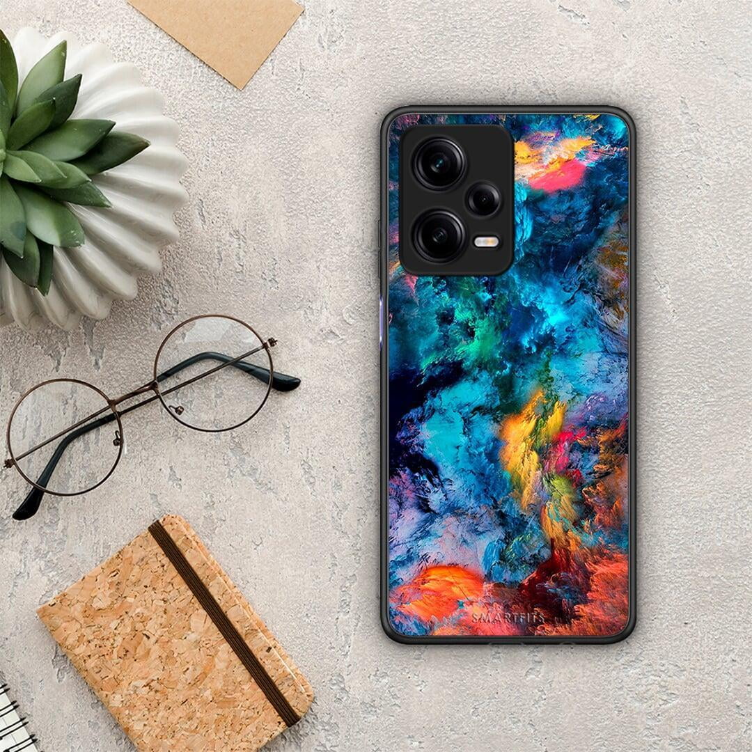 Θήκη Xiaomi Redmi Note 12 Pro 5G Paint Crayola από τη Smartfits με σχέδιο στο πίσω μέρος και μαύρο περίβλημα | Xiaomi Redmi Note 12 Pro 5G Paint Crayola Case with Colorful Back and Black Bezels