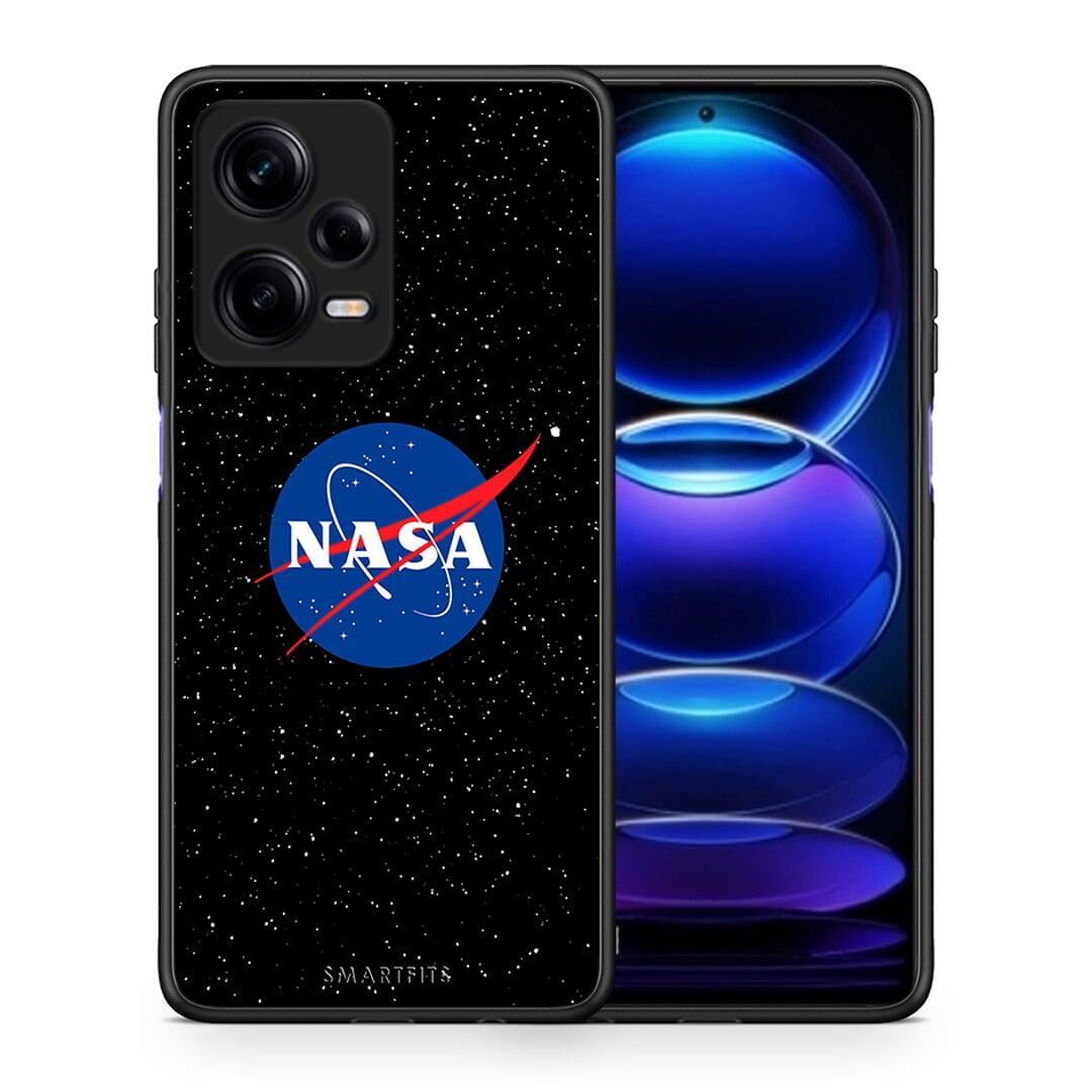 Θήκη Xiaomi Redmi Note 12 Pro 5G PopArt NASA από τη Smartfits με σχέδιο στο πίσω μέρος και μαύρο περίβλημα | Xiaomi Redmi Note 12 Pro 5G PopArt NASA Case with Colorful Back and Black Bezels