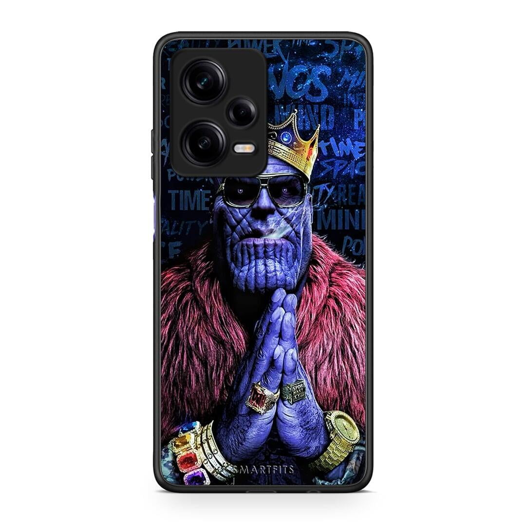 Θήκη Xiaomi Redmi Note 12 Pro 5G PopArt Thanos από τη Smartfits με σχέδιο στο πίσω μέρος και μαύρο περίβλημα | Xiaomi Redmi Note 12 Pro 5G PopArt Thanos Case with Colorful Back and Black Bezels