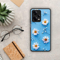 Thumbnail for Θήκη Xiaomi Redmi Note 12 Pro 5G Real Daisies από τη Smartfits με σχέδιο στο πίσω μέρος και μαύρο περίβλημα | Xiaomi Redmi Note 12 Pro 5G Real Daisies Case with Colorful Back and Black Bezels