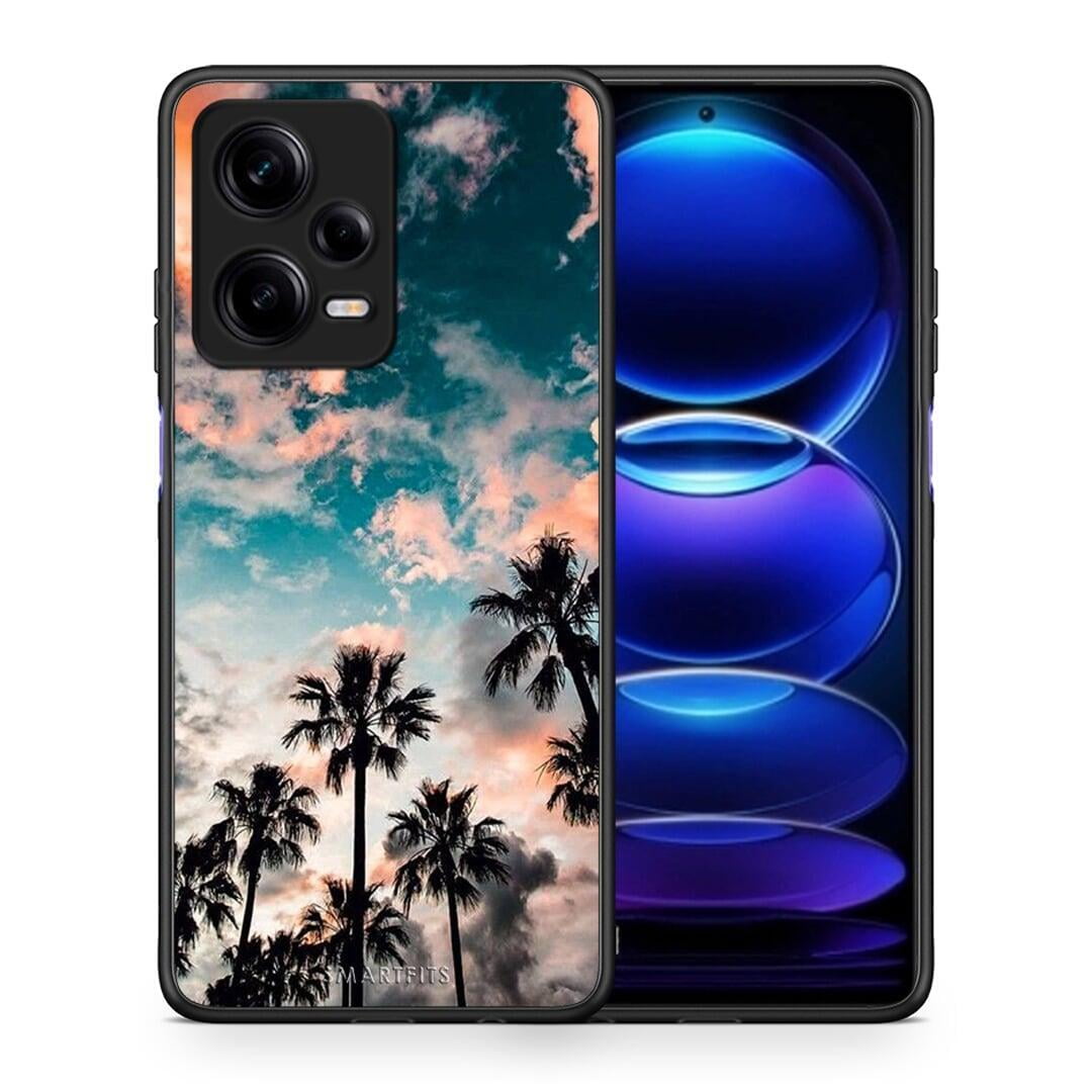 Θήκη Xiaomi Redmi Note 12 Pro 5G Summer Sky από τη Smartfits με σχέδιο στο πίσω μέρος και μαύρο περίβλημα | Xiaomi Redmi Note 12 Pro 5G Summer Sky Case with Colorful Back and Black Bezels