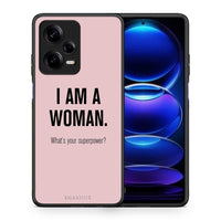 Thumbnail for Θήκη Xiaomi Redmi Note 12 Pro 5G Superpower Woman από τη Smartfits με σχέδιο στο πίσω μέρος και μαύρο περίβλημα | Xiaomi Redmi Note 12 Pro 5G Superpower Woman Case with Colorful Back and Black Bezels