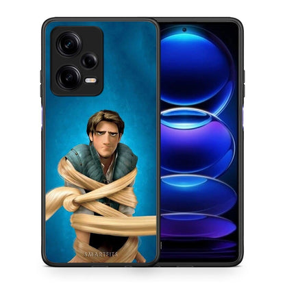 Θήκη Xiaomi Redmi Note 12 Pro 5G Tangled 1 από τη Smartfits με σχέδιο στο πίσω μέρος και μαύρο περίβλημα | Xiaomi Redmi Note 12 Pro 5G Tangled 1 Case with Colorful Back and Black Bezels