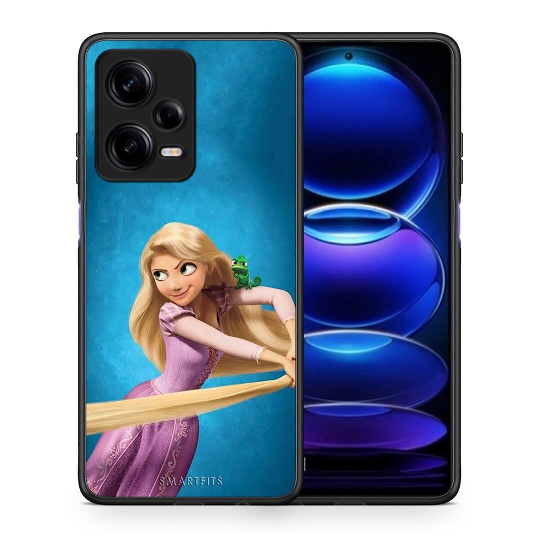 Θήκη Xiaomi Redmi Note 12 Pro 5G Tangled 2 από τη Smartfits με σχέδιο στο πίσω μέρος και μαύρο περίβλημα | Xiaomi Redmi Note 12 Pro 5G Tangled 2 Case with Colorful Back and Black Bezels