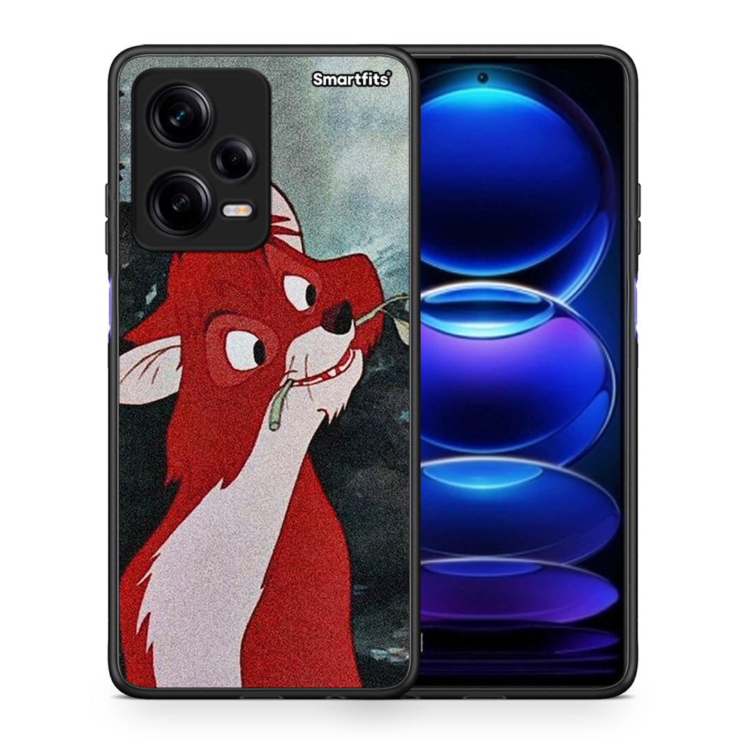 Θήκη Xiaomi Redmi Note 12 Pro 5G Tod And Vixey Love 1 από τη Smartfits με σχέδιο στο πίσω μέρος και μαύρο περίβλημα | Xiaomi Redmi Note 12 Pro 5G Tod And Vixey Love 1 Case with Colorful Back and Black Bezels