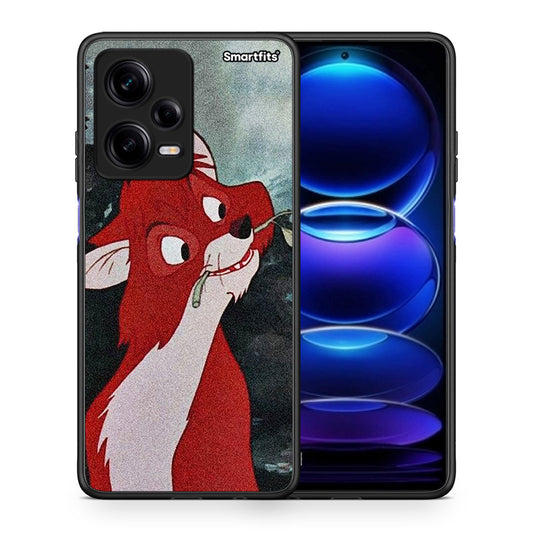 Θήκη Xiaomi Redmi Note 12 Pro 5G Tod And Vixey Love 1 από τη Smartfits με σχέδιο στο πίσω μέρος και μαύρο περίβλημα | Xiaomi Redmi Note 12 Pro 5G Tod And Vixey Love 1 Case with Colorful Back and Black Bezels