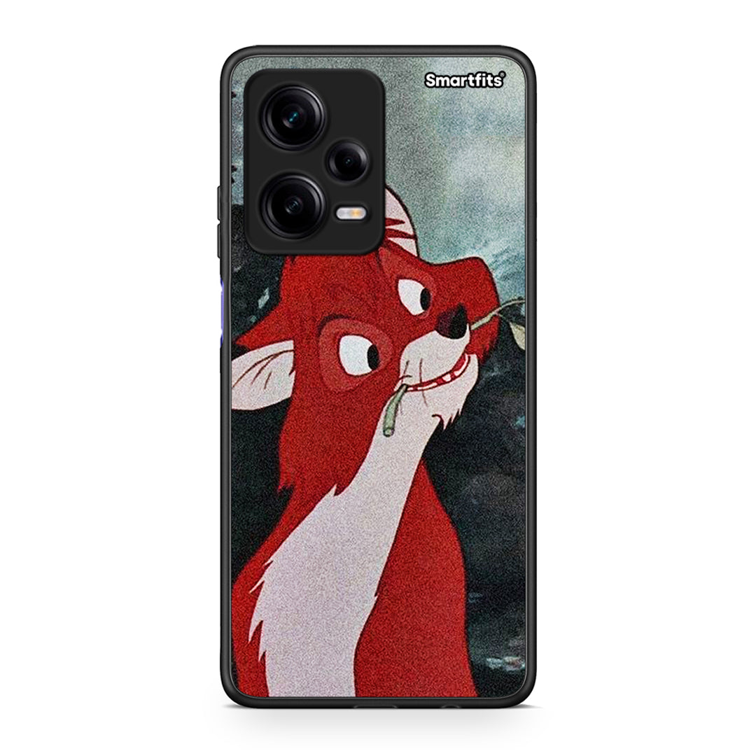 Θήκη Xiaomi Redmi Note 12 Pro 5G Tod And Vixey Love 1 από τη Smartfits με σχέδιο στο πίσω μέρος και μαύρο περίβλημα | Xiaomi Redmi Note 12 Pro 5G Tod And Vixey Love 1 Case with Colorful Back and Black Bezels