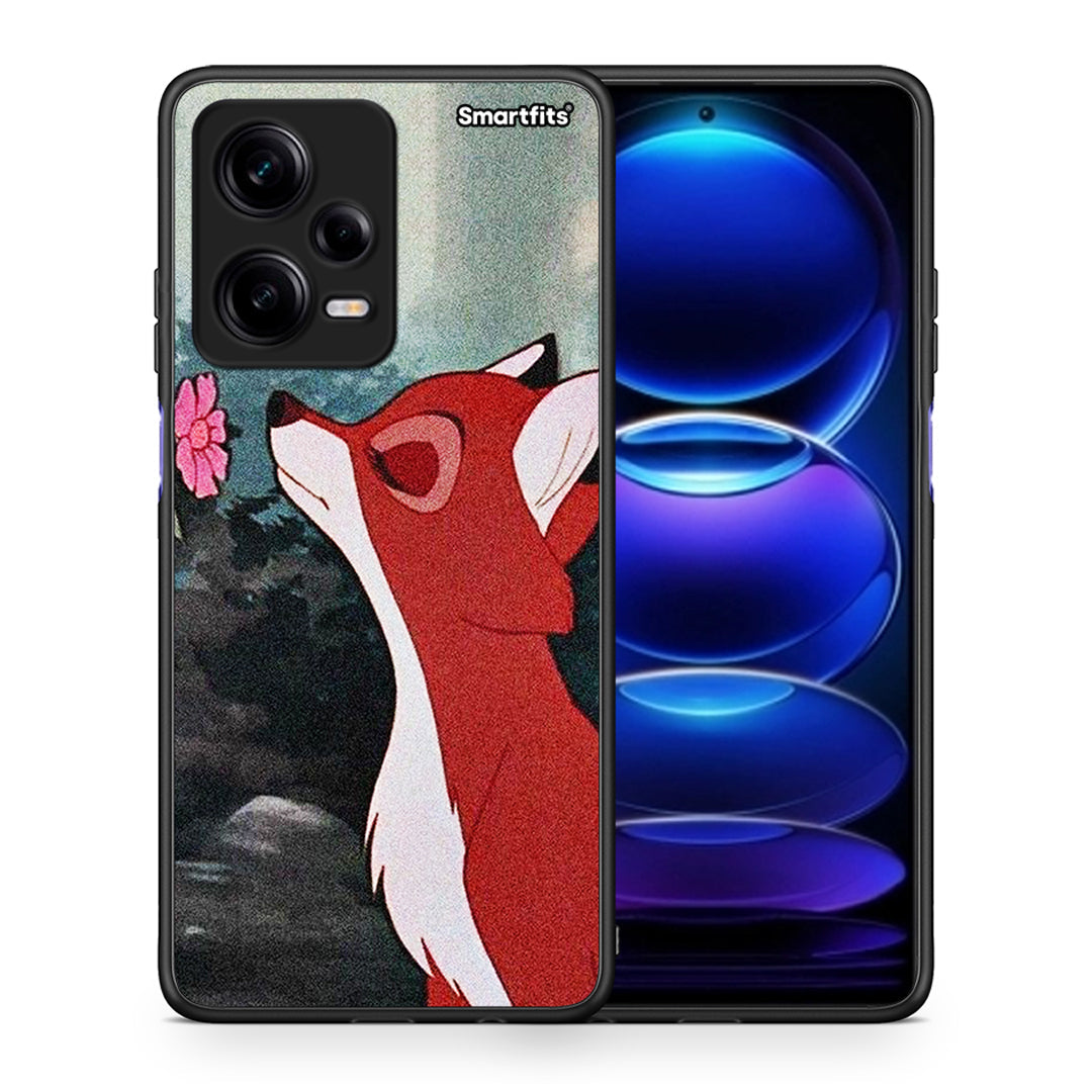 Θήκη Xiaomi Redmi Note 12 Pro 5G Tod And Vixey Love 2 από τη Smartfits με σχέδιο στο πίσω μέρος και μαύρο περίβλημα | Xiaomi Redmi Note 12 Pro 5G Tod And Vixey Love 2 Case with Colorful Back and Black Bezels