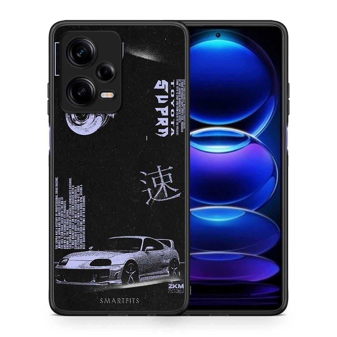 Θήκη Xiaomi Redmi Note 12 Pro 5G Tokyo Drift από τη Smartfits με σχέδιο στο πίσω μέρος και μαύρο περίβλημα | Xiaomi Redmi Note 12 Pro 5G Tokyo Drift Case with Colorful Back and Black Bezels