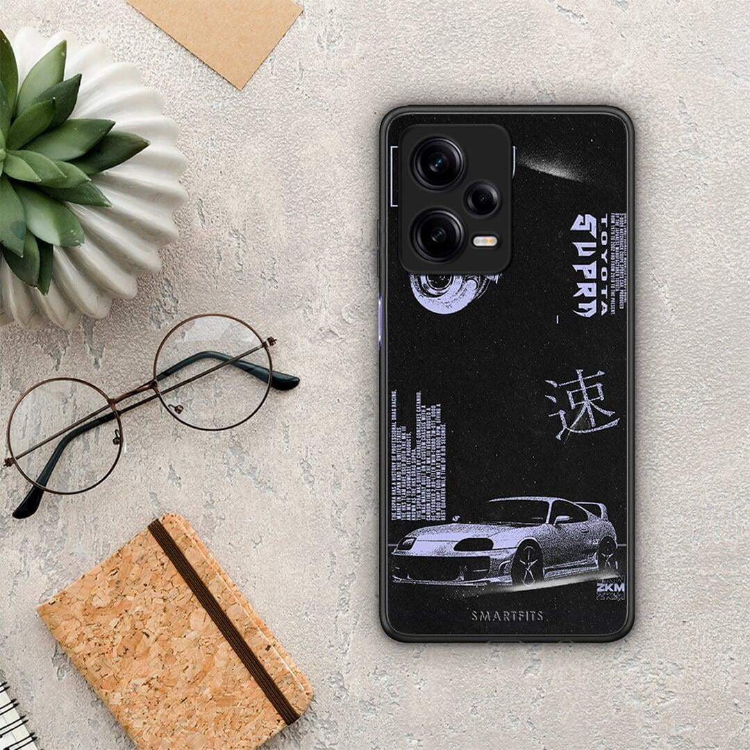 Θήκη Xiaomi Redmi Note 12 Pro 5G Tokyo Drift από τη Smartfits με σχέδιο στο πίσω μέρος και μαύρο περίβλημα | Xiaomi Redmi Note 12 Pro 5G Tokyo Drift Case with Colorful Back and Black Bezels