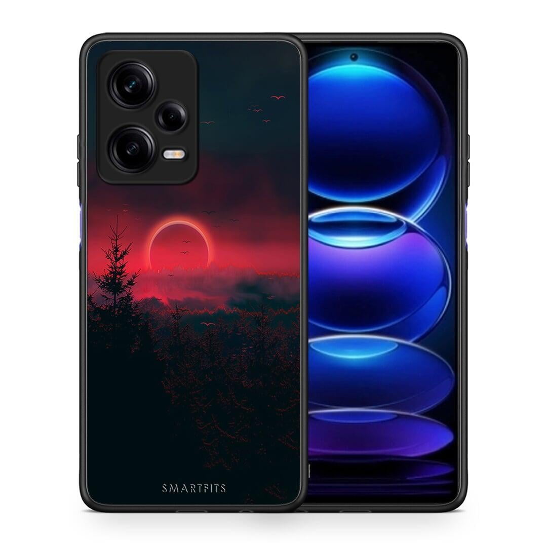 Θήκη Xiaomi Redmi Note 12 Pro 5G Tropic Sunset από τη Smartfits με σχέδιο στο πίσω μέρος και μαύρο περίβλημα | Xiaomi Redmi Note 12 Pro 5G Tropic Sunset Case with Colorful Back and Black Bezels