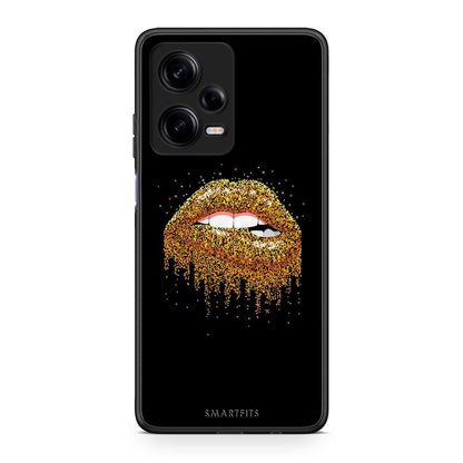 Θήκη Xiaomi Redmi Note 12 Pro 5G Valentine Golden από τη Smartfits με σχέδιο στο πίσω μέρος και μαύρο περίβλημα | Xiaomi Redmi Note 12 Pro 5G Valentine Golden Case with Colorful Back and Black Bezels