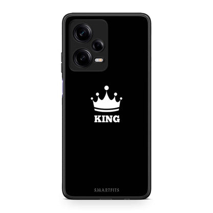 Θήκη Xiaomi Redmi Note 12 Pro 5G Valentine King από τη Smartfits με σχέδιο στο πίσω μέρος και μαύρο περίβλημα | Xiaomi Redmi Note 12 Pro 5G Valentine King Case with Colorful Back and Black Bezels