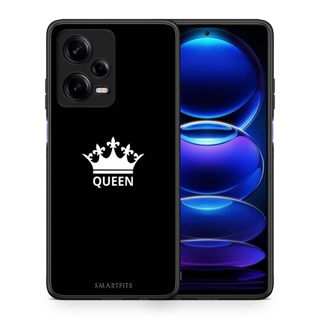 Θήκη Xiaomi Redmi Note 12 Pro 5G Valentine Queen από τη Smartfits με σχέδιο στο πίσω μέρος και μαύρο περίβλημα | Xiaomi Redmi Note 12 Pro 5G Valentine Queen Case with Colorful Back and Black Bezels