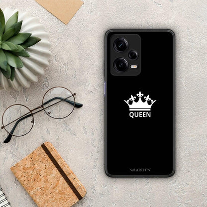 Θήκη Xiaomi Redmi Note 12 Pro 5G Valentine Queen από τη Smartfits με σχέδιο στο πίσω μέρος και μαύρο περίβλημα | Xiaomi Redmi Note 12 Pro 5G Valentine Queen Case with Colorful Back and Black Bezels