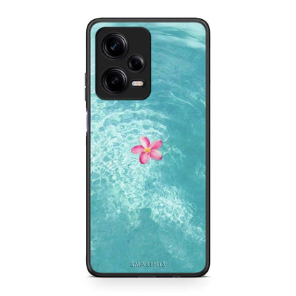 Θήκη Xiaomi Redmi Note 12 Pro 5G Water Flower από τη Smartfits με σχέδιο στο πίσω μέρος και μαύρο περίβλημα | Xiaomi Redmi Note 12 Pro 5G Water Flower Case with Colorful Back and Black Bezels