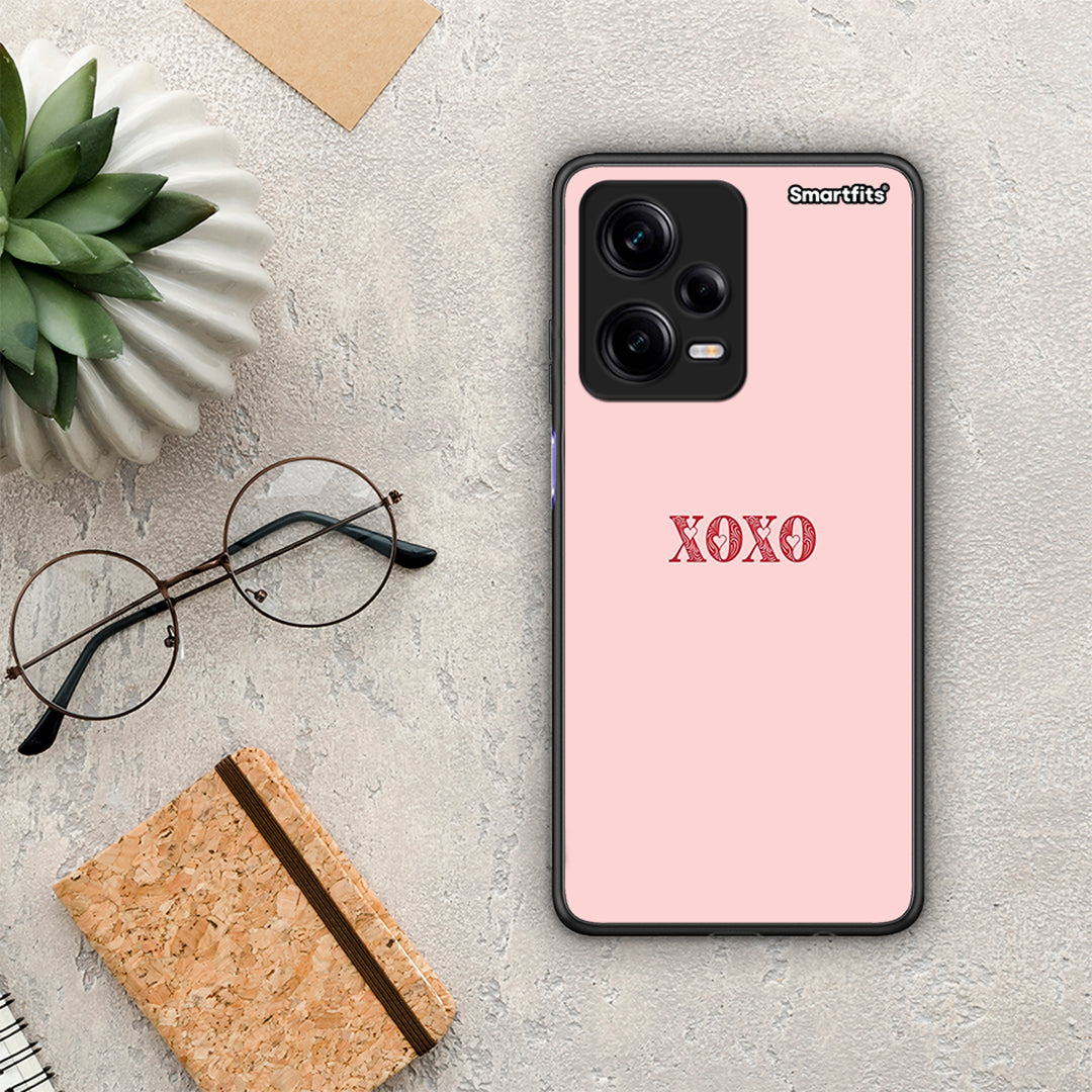 Θήκη Xiaomi Redmi Note 12 Pro 5G XOXO Love από τη Smartfits με σχέδιο στο πίσω μέρος και μαύρο περίβλημα | Xiaomi Redmi Note 12 Pro 5G XOXO Love Case with Colorful Back and Black Bezels