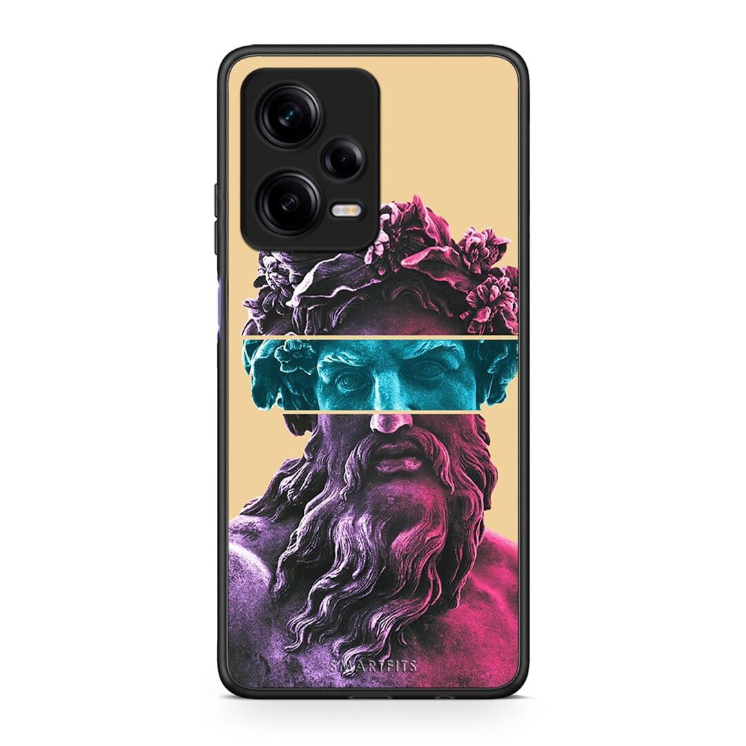 Θήκη Xiaomi Redmi Note 12 Pro 5G Zeus Art από τη Smartfits με σχέδιο στο πίσω μέρος και μαύρο περίβλημα | Xiaomi Redmi Note 12 Pro 5G Zeus Art Case with Colorful Back and Black Bezels