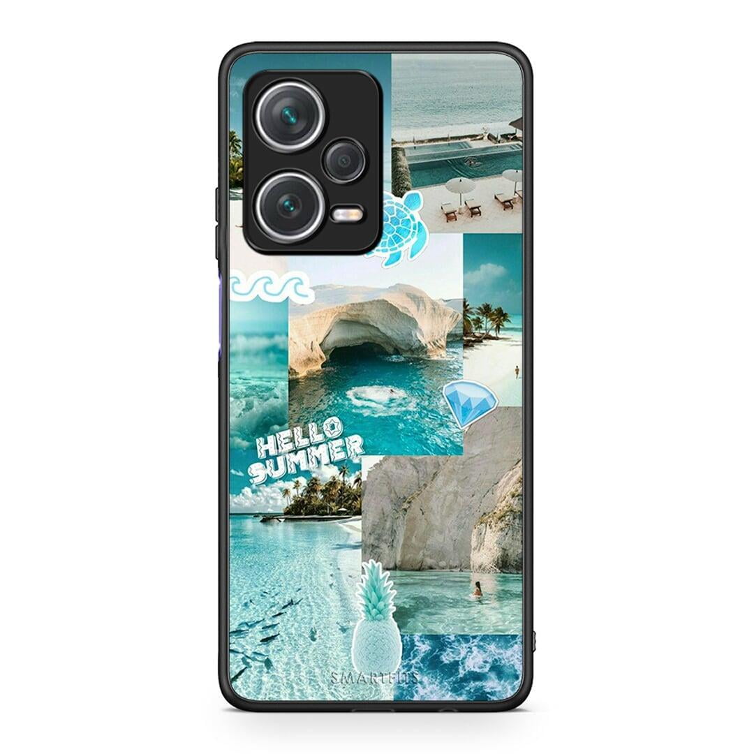 Xiaomi Redmi Note 12 Pro+ / 12 Pro Discovery Aesthetic Summer Θήκη από τη Smartfits με σχέδιο στο πίσω μέρος και μαύρο περίβλημα | Smartphone case with colorful back and black bezels by Smartfits