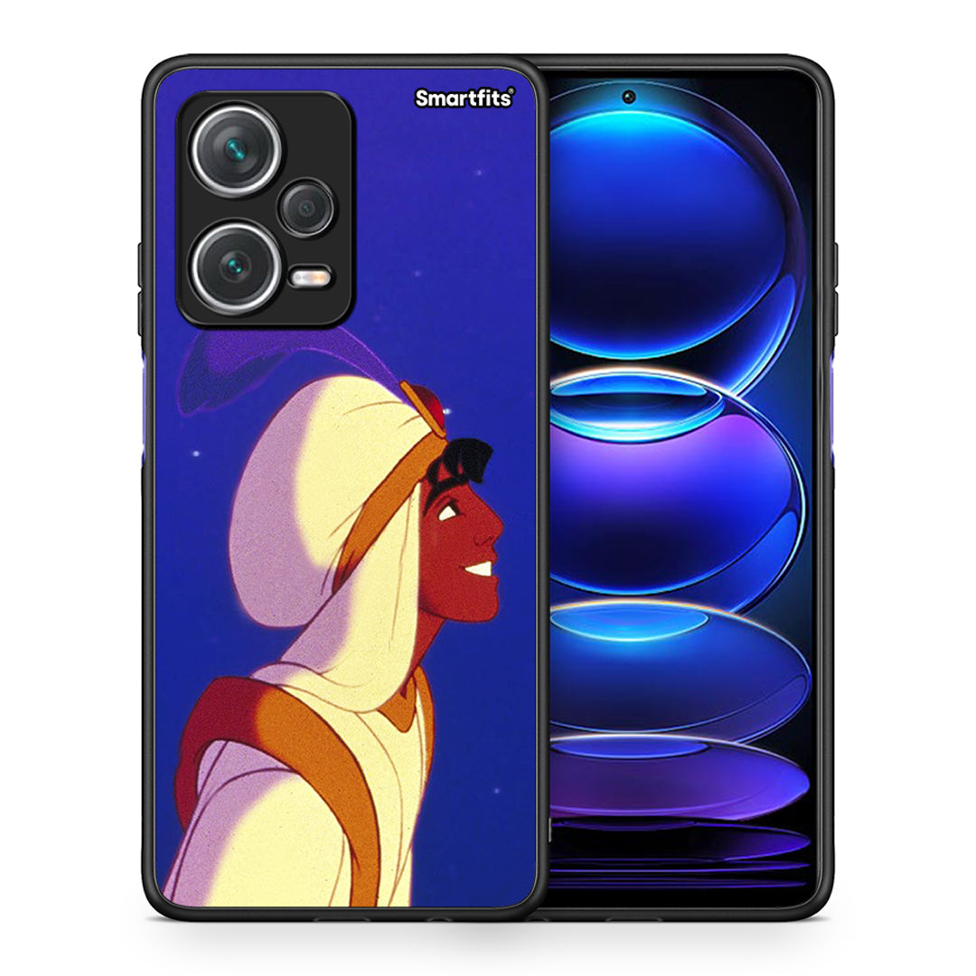 Θήκη Xiaomi Redmi Note 12 Pro+ / 12 Pro Discovery Alladin And Jasmine Love 1 από τη Smartfits με σχέδιο στο πίσω μέρος και μαύρο περίβλημα | Xiaomi Redmi Note 12 Pro+ / 12 Pro Discovery Alladin And Jasmine Love 1 case with colorful back and black bezels