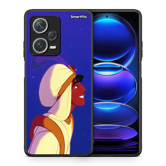 Θήκη Xiaomi Redmi Note 12 Pro+ / 12 Pro Discovery Alladin And Jasmine Love 1 από τη Smartfits με σχέδιο στο πίσω μέρος και μαύρο περίβλημα | Xiaomi Redmi Note 12 Pro+ / 12 Pro Discovery Alladin And Jasmine Love 1 case with colorful back and black bezels