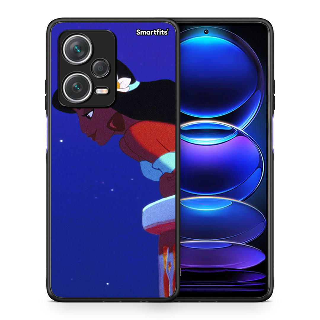 Θήκη Xiaomi Redmi Note 12 Pro+ / 12 Pro Discovery Alladin And Jasmine Love 2 από τη Smartfits με σχέδιο στο πίσω μέρος και μαύρο περίβλημα | Xiaomi Redmi Note 12 Pro+ / 12 Pro Discovery Alladin And Jasmine Love 2 case with colorful back and black bezels