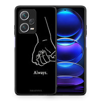 Thumbnail for Θήκη Αγίου Βαλεντίνου Xiaomi Redmi Note 12 Pro+ / 12 Pro Discovery Always & Forever 2 από τη Smartfits με σχέδιο στο πίσω μέρος και μαύρο περίβλημα | Xiaomi Redmi Note 12 Pro+ / 12 Pro Discovery Always & Forever 2 case with colorful back and black bezels