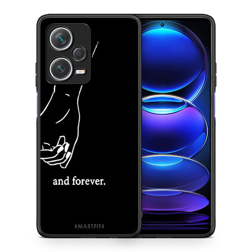 Θήκη Αγίου Βαλεντίνου Xiaomi Redmi Note 12 Pro+ / 12 Pro Discovery Always & Forever 1 από τη Smartfits με σχέδιο στο πίσω μέρος και μαύρο περίβλημα | Xiaomi Redmi Note 12 Pro+ / 12 Pro Discovery Always & Forever 1 case with colorful back and black bezels