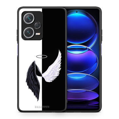 Θήκη Xiaomi Redmi Note 12 Pro+ / 12 Pro Discovery Angels Demons από τη Smartfits με σχέδιο στο πίσω μέρος και μαύρο περίβλημα | Xiaomi Redmi Note 12 Pro+ / 12 Pro Discovery Angels Demons case with colorful back and black bezels
