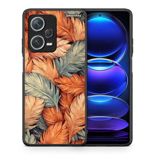 Θήκη Xiaomi Redmi Note 12 Pro+ / 12 Pro Discovery Autumn Leaves από τη Smartfits με σχέδιο στο πίσω μέρος και μαύρο περίβλημα | Xiaomi Redmi Note 12 Pro+ / 12 Pro Discovery Autumn Leaves case with colorful back and black bezels