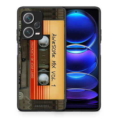 Θήκη Xiaomi Redmi Note 12 Pro+ / 12 Pro Discovery Awesome Mix από τη Smartfits με σχέδιο στο πίσω μέρος και μαύρο περίβλημα | Xiaomi Redmi Note 12 Pro+ / 12 Pro Discovery Awesome Mix case with colorful back and black bezels