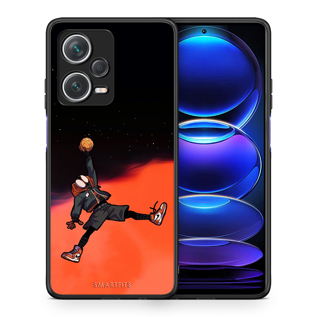 Θήκη Xiaomi Redmi Note 12 Pro+ / 12 Pro Discovery Basketball Hero από τη Smartfits με σχέδιο στο πίσω μέρος και μαύρο περίβλημα | Xiaomi Redmi Note 12 Pro+ / 12 Pro Discovery Basketball Hero case with colorful back and black bezels