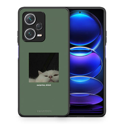 Θήκη Xiaomi Redmi Note 12 Pro+ / 12 Pro Discovery Bitch Surprise από τη Smartfits με σχέδιο στο πίσω μέρος και μαύρο περίβλημα | Xiaomi Redmi Note 12 Pro+ / 12 Pro Discovery Bitch Surprise case with colorful back and black bezels