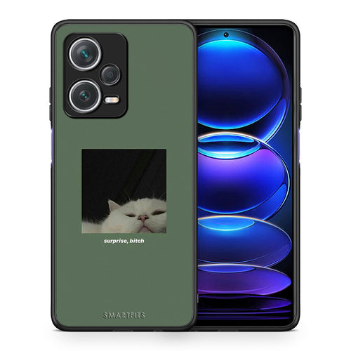 Θήκη Xiaomi Redmi Note 12 Pro+ / 12 Pro Discovery Bitch Surprise από τη Smartfits με σχέδιο στο πίσω μέρος και μαύρο περίβλημα | Xiaomi Redmi Note 12 Pro+ / 12 Pro Discovery Bitch Surprise case with colorful back and black bezels