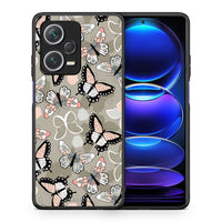 Thumbnail for Θήκη Xiaomi Redmi Note 12 Pro+ / 12 Pro Discovery Butterflies Boho από τη Smartfits με σχέδιο στο πίσω μέρος και μαύρο περίβλημα | Xiaomi Redmi Note 12 Pro+ / 12 Pro Discovery Butterflies Boho case with colorful back and black bezels