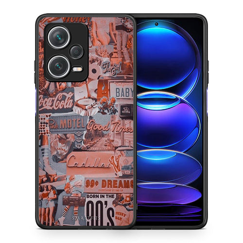 Θήκη Xiaomi Redmi Note 12 Pro+ / 12 Pro Discovery Born In 90s από τη Smartfits με σχέδιο στο πίσω μέρος και μαύρο περίβλημα | Xiaomi Redmi Note 12 Pro+ / 12 Pro Discovery Born In 90s case with colorful back and black bezels